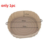 a large round cake pan with a measuring ruler