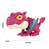 the pink dragon toy with a large yellow eye