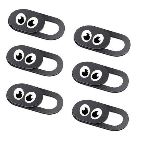 4 black plastic eye shaped door handles for the door