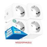 4 pack of 3x1mm square white wall sockets