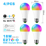 4 pack of colorful led bulbs