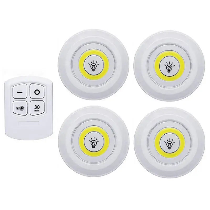 4 pack of leds with remote control