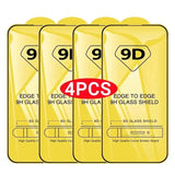 4x 4gb gold glass screen protector for samsung s9