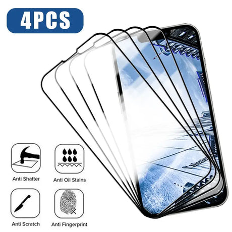 4 pack tempered screen protector for iphone x