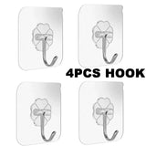 4 pcs hooks for glass door