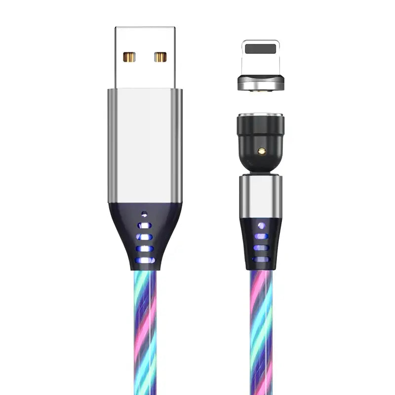 the usb usb cable is shown with a colorful design