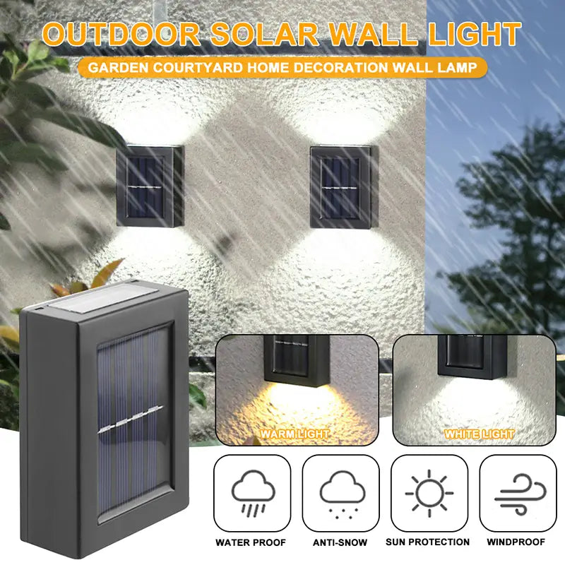 Solar-LED-Außenleuchten für Garten, Balkon, Hof, Straße,