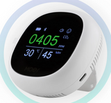 Tuya Smart 3In1 Temperature Humidity & CO2 Sensor with LCD Display - WiFi Bluetooth Air Quality Monitor via SmartLife Google Alexa Apps