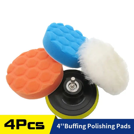 4pcs 4 inch buffing polishing pads with nylon backing