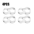 4pcs clear plastic eyeglasses for men women