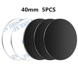 4 pcs round black plastic disc magnets for diy crafts