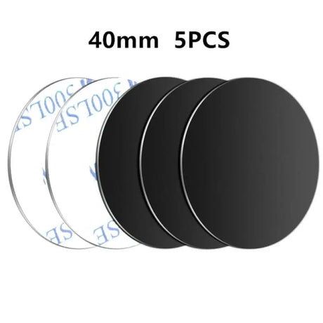 4 pcs round black plastic disc magnets for diy crafts