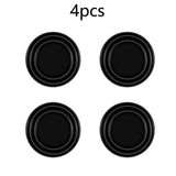 4pcs black plastic plastic cup lids for coffee cups