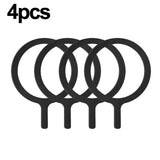 4pcs black plastic ring for canon camera