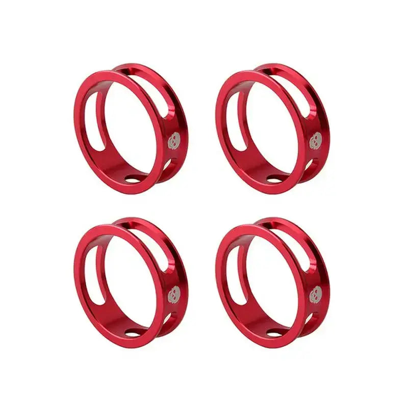 4pcs red aluminum wheel hubs for harley