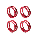 4pcs red aluminum wheel hubs for harley