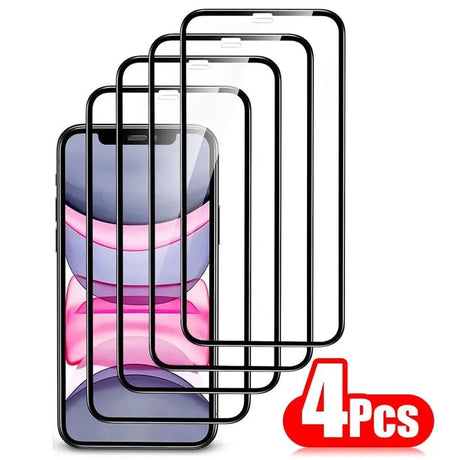 4pcs tempered screen protector for iphone 11