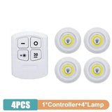 4pcs wireless motion sensor light