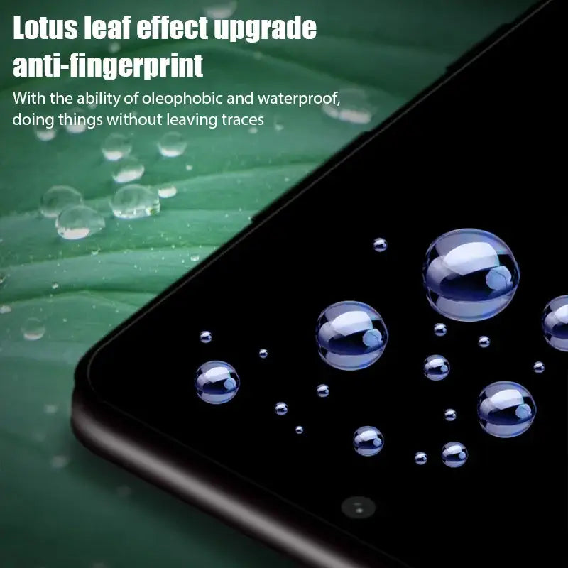 a black iphone with water droplets on it