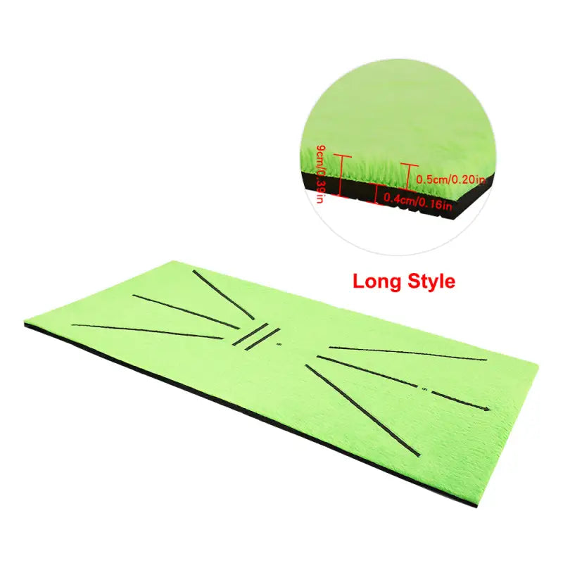 a green felt board with a black line on it