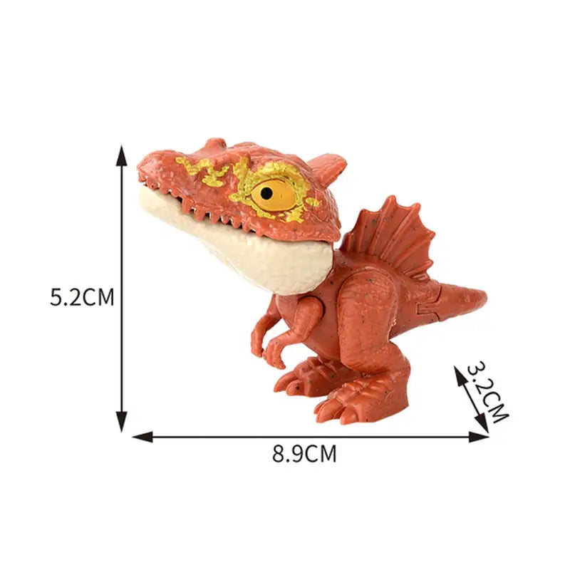 the dinosaur toy with a small head and tail