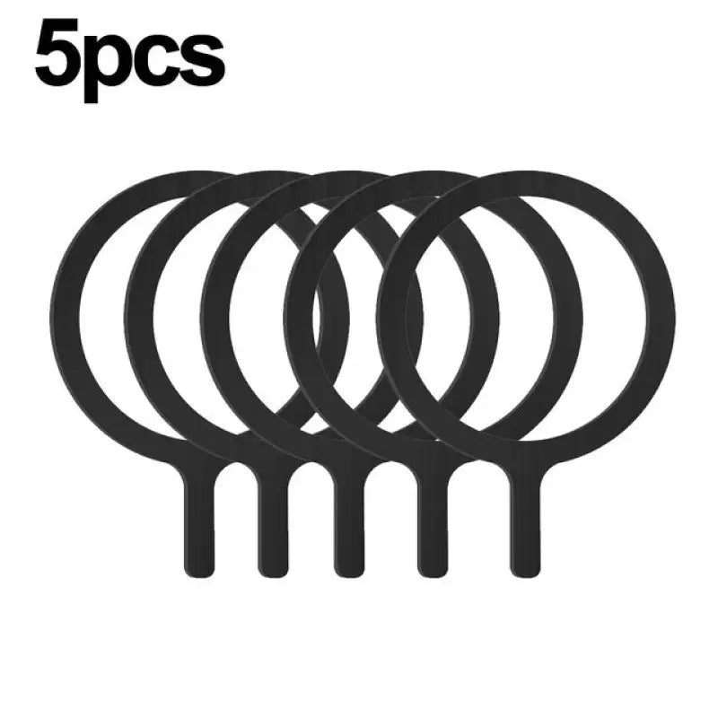 5pcs black plastic ring for hair extensions