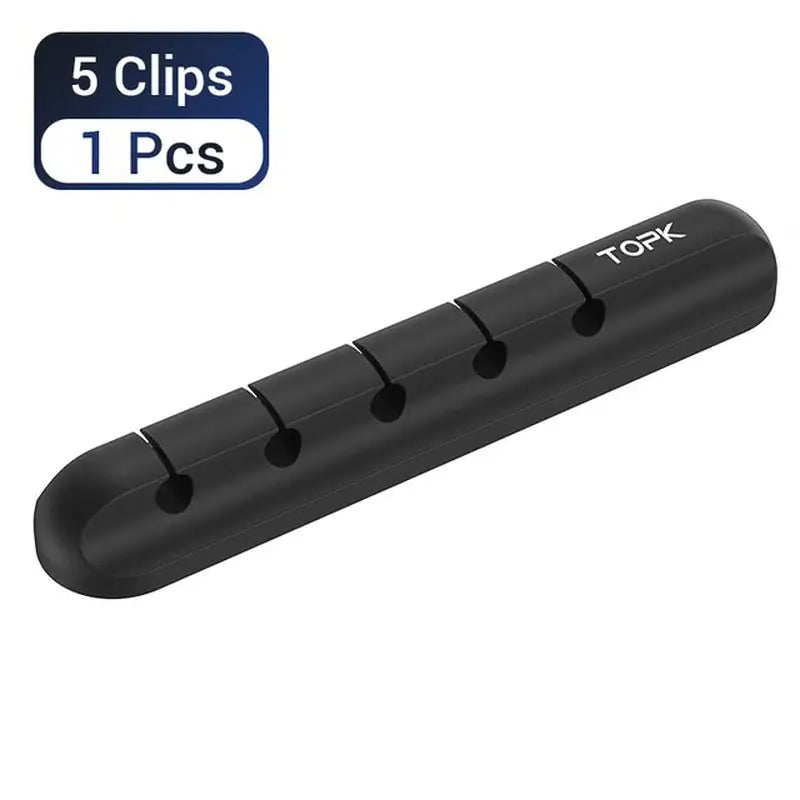 the 5 clips for the 5 clips are black and have a black plastic cover