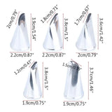 5 pcs stainless steel cone cones for cake decor