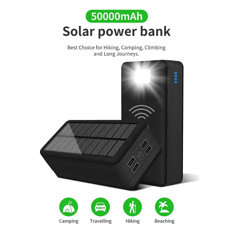 50000mah solar power bank