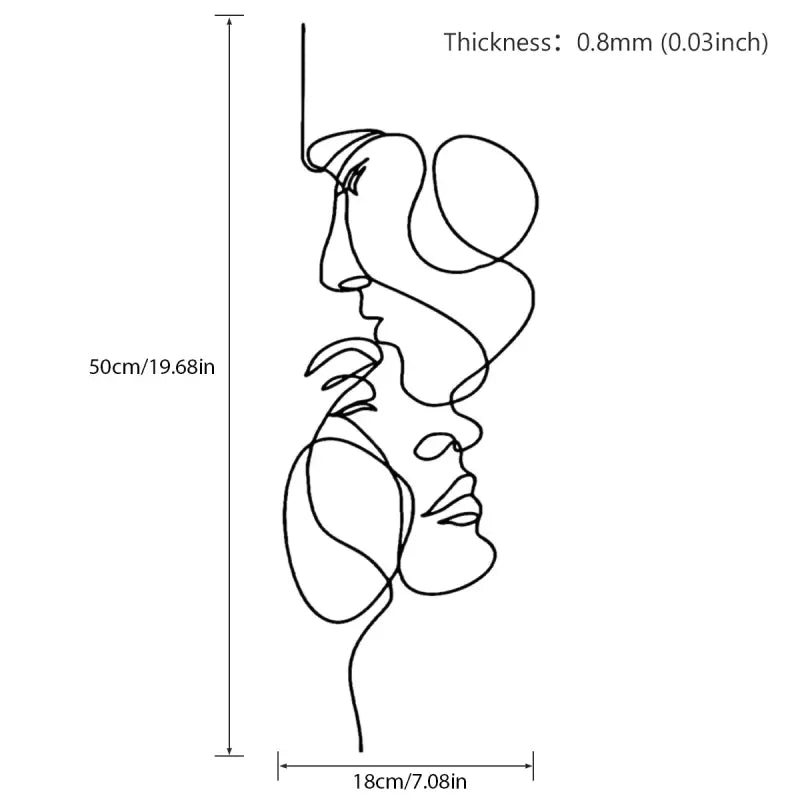 a drawing of a woman’s torso