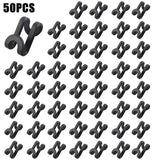 50 pcs black plastic screws for sewing machine
