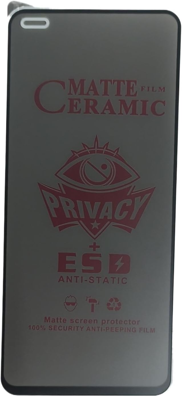 MATTE PRIVACY [5 Pack] Ceramic Screen Protectors for Oppo Reno 4, A93 4G, Reno 3 Pro, Reno 4F, Reno 4 Lite - Durable Flexible Shockproof Protection Film