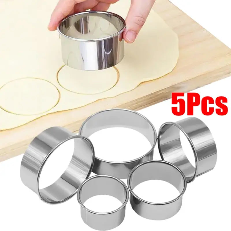 5pcs stainless steel cookie cutters set