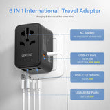 an image of a wall charger with the text,’i’n international travel adapt ’