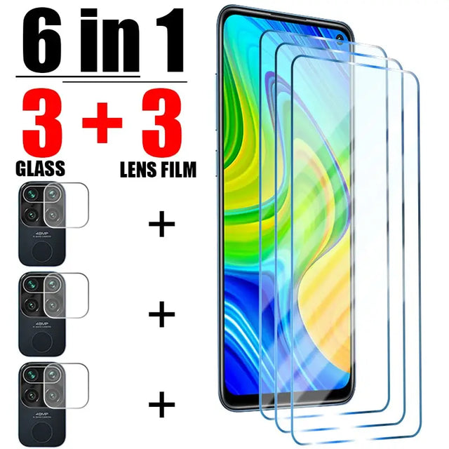 6 in 1 tempered screen protector for iphone x