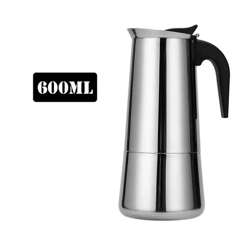 a stainless coffee pot with the word gol