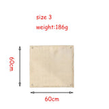 a piece of cloth with measurements