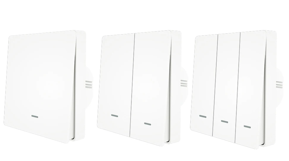 Smart Wall Light Switch - Single Double Triple WiFi Control via SmartLife Google Alexa Apps