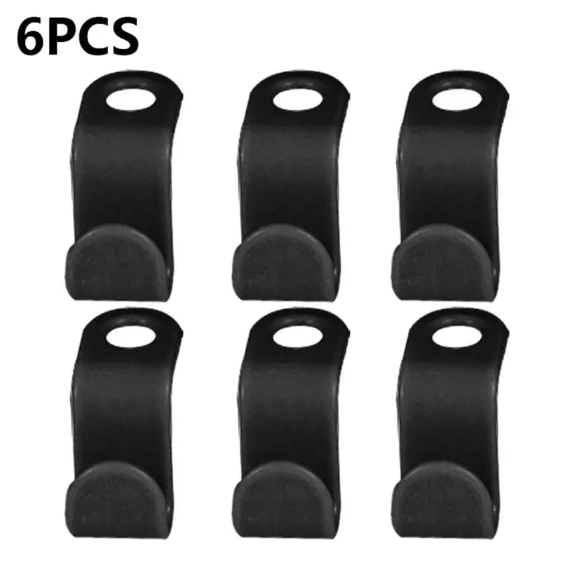 6pcs black plastic door handle latch for door handles