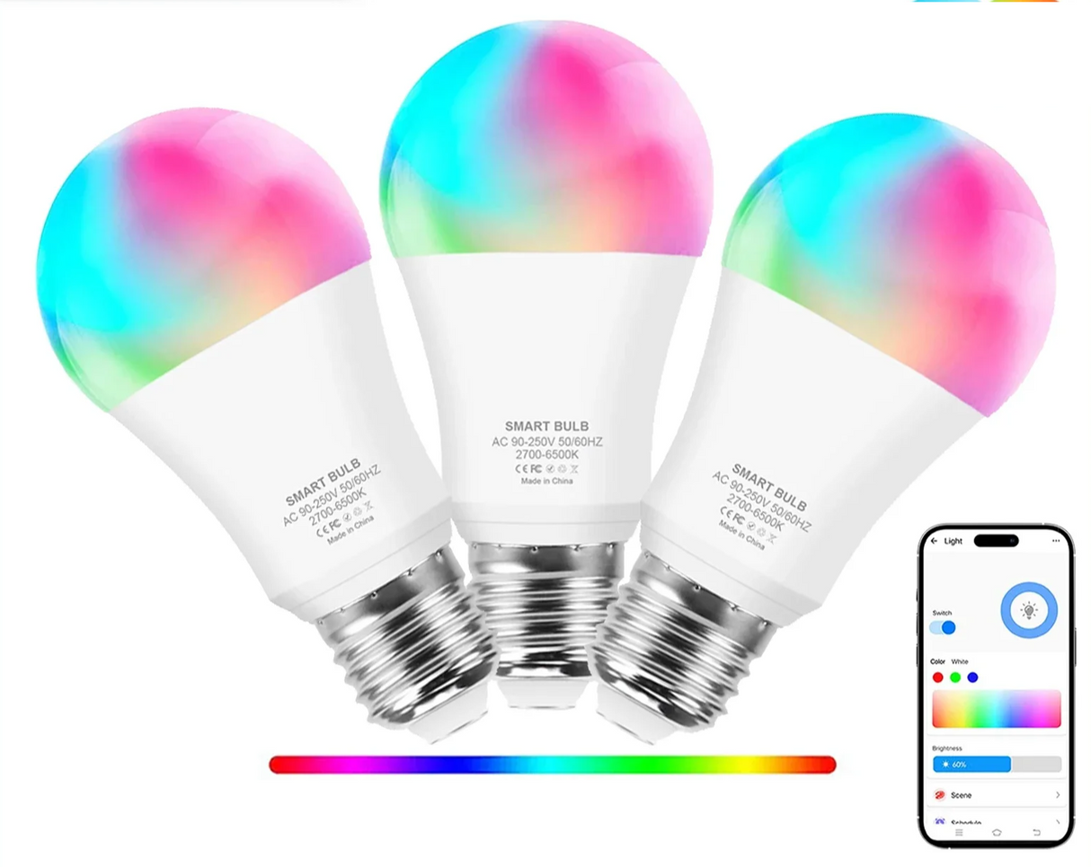 Tuya Zigbee Smart LED Bulbs E27 - WiFi Lights controlled via SmartLife Google Alexa Apps