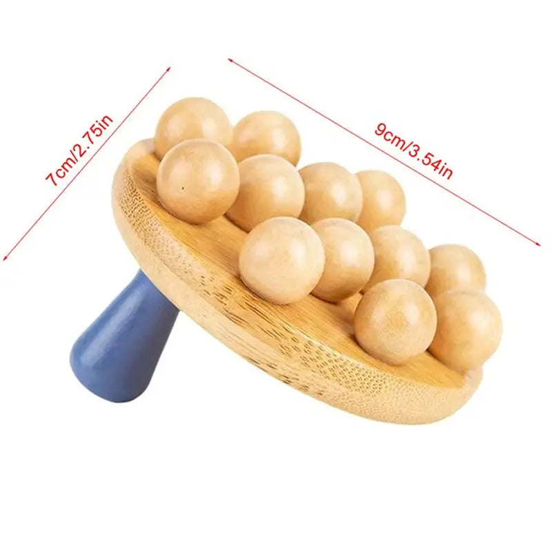 a wooden spoon with a wooden spoon full of eggs