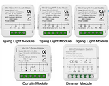 Tuya Zigbee Smart Mini Light & Curtain Control Switch - WiFi Device Control via SmartLife Google Alexa Apps