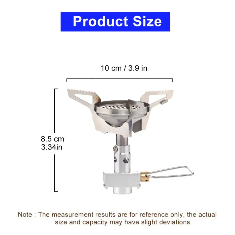 the product is shown with measurements for each product
