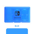 a blue nintendo switch case with the nintendo logo on it