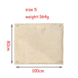 a beige cloth with a white background