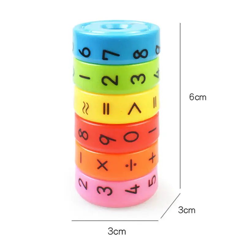 colorful plastic numbers tape