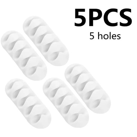 5 pcs white plastic ear plugs for ear piercing