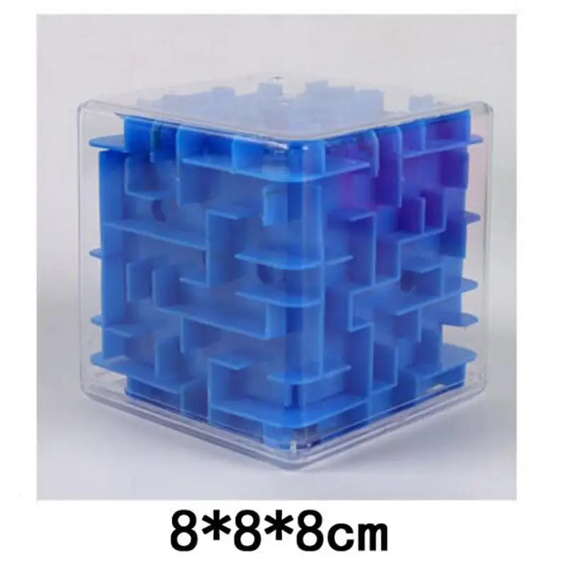 a blue cube with a white background