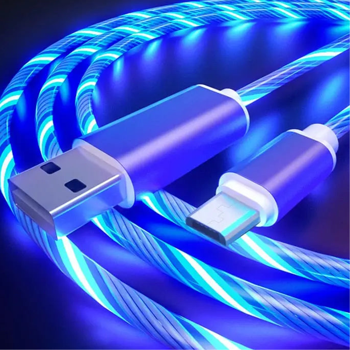 Glowing LED Mobile Charging Cable