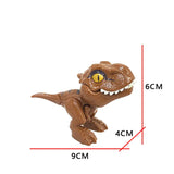 the jurassic dinosaur toy is shown with measurements